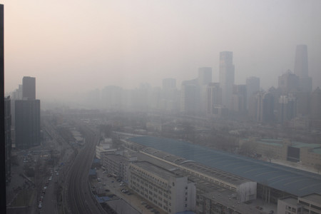 Smog smothers the city of Beijing