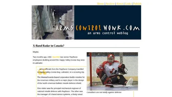 The front page in June 2005